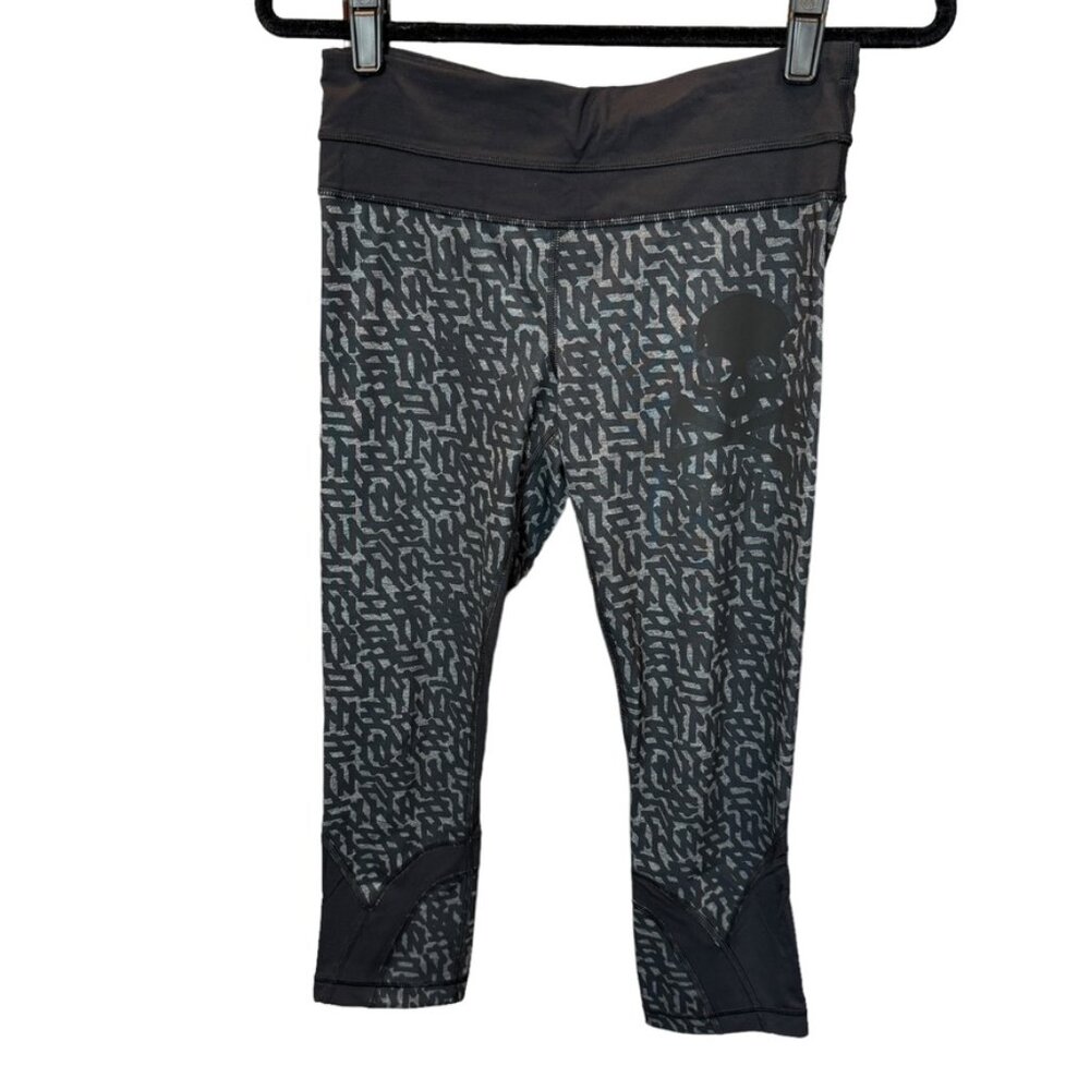 LULULEMON Soul Cycle black print leggings SIze 6 EUC